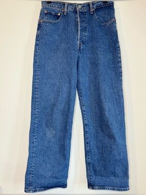 Levi's Ribcage Straight Ankle Jeans Blue